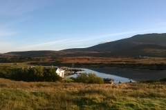 Road and bridge to North Locheynort from South Locheynort