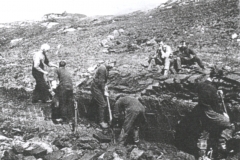 Cutting peat in North Glendale, South Uist