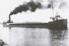 Cargo steamship on the Great Lakes